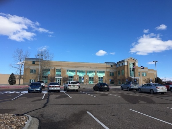 Exterior of Logan County Courthouse in Sterling, Colorado, where DUI and traffic cases are prosecuted.