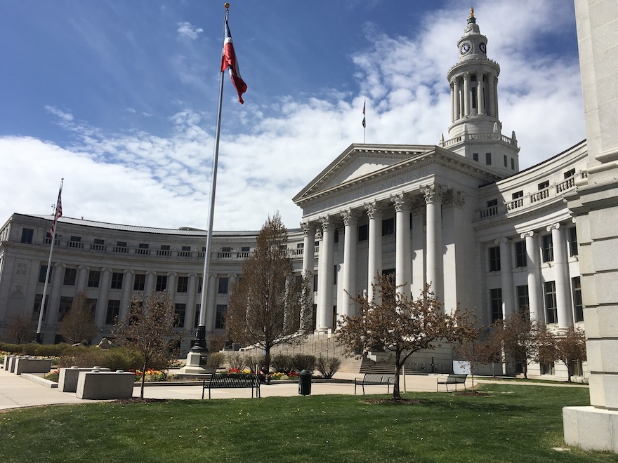 Denver City and County Building at 1437 Bannock Street in Denver, Colorado, where many Denver County Court traffic cases are heard.