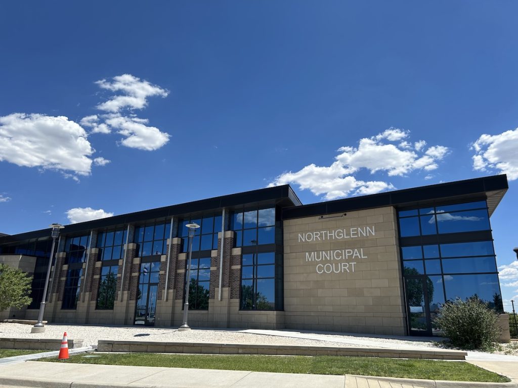 Northglenn Municipal Court in Adams County, Colorado where traffic, speeding, reckless driving, and other municipal traffic cases are heard.